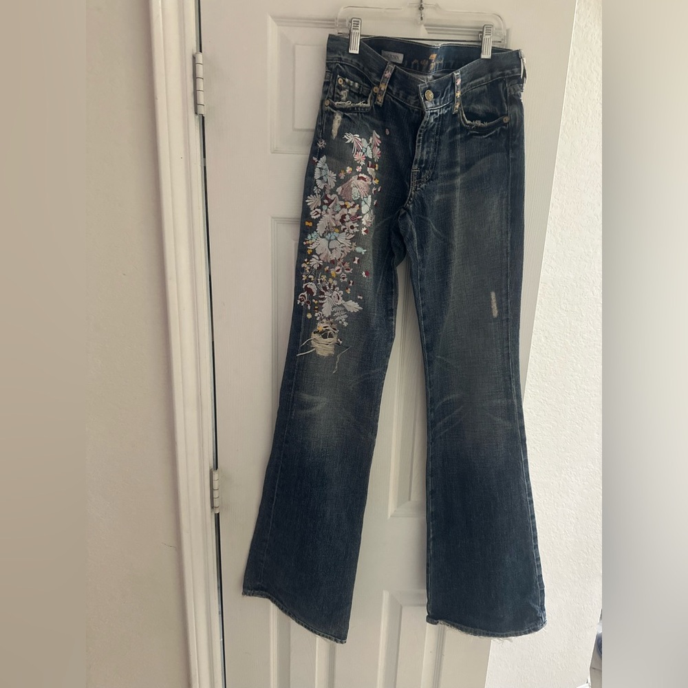 Zac Posen 7 for all mankind flare jeans